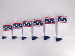 Little Joy Co. Stars and Stripes 4th of July Socks - Infant, Toddler, Youth & Adult Sizes