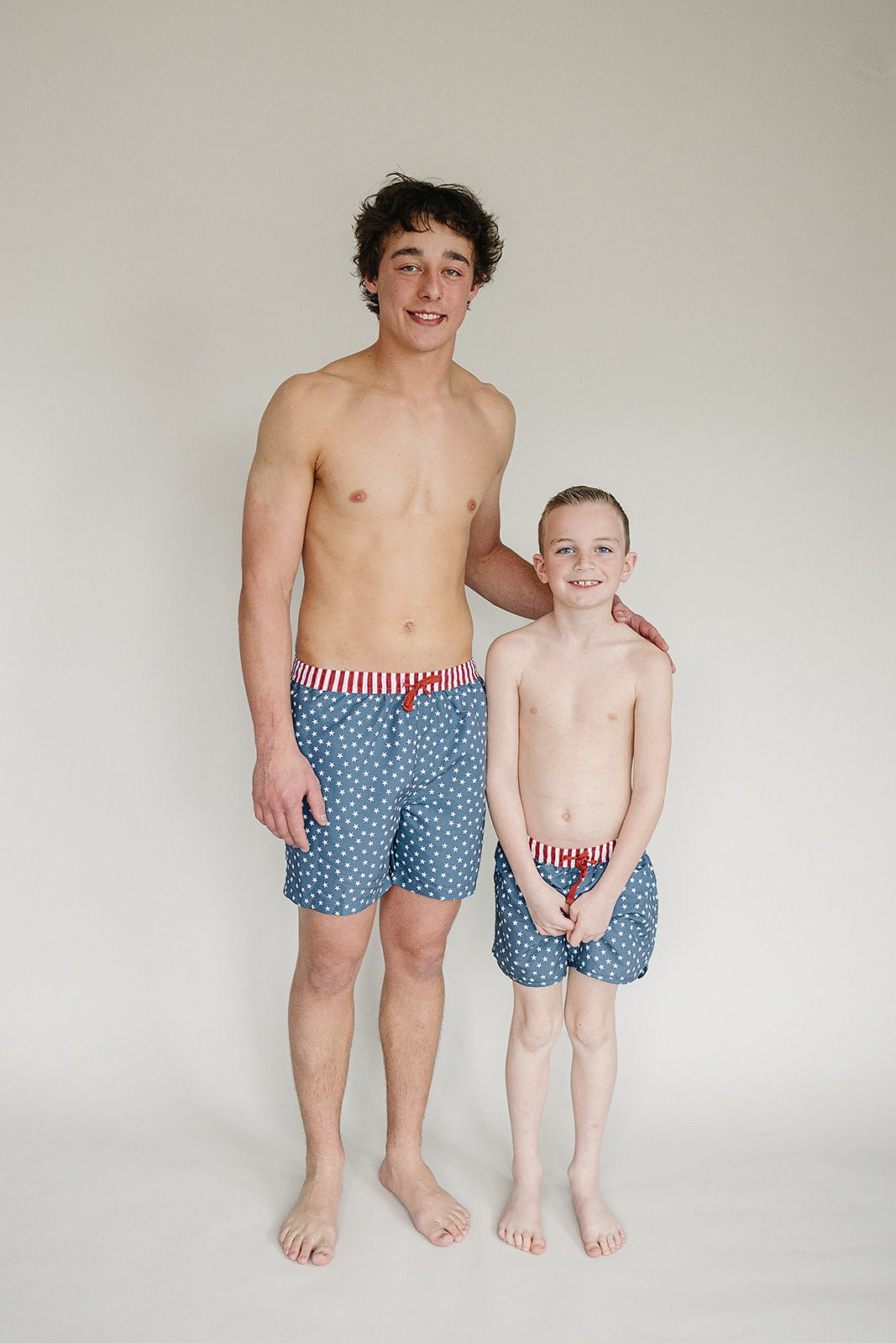 Mebie Baby Stars and Stripes Adult Men's Swim Shorts - 