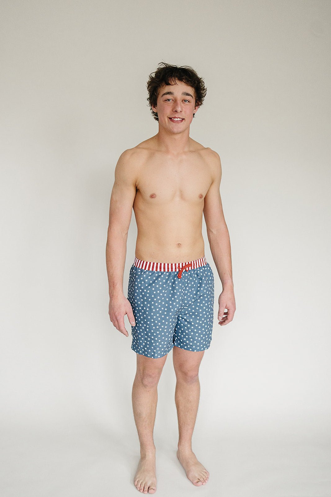 Mebie Baby Stars and Stripes Adult Men's Swim Shorts - 