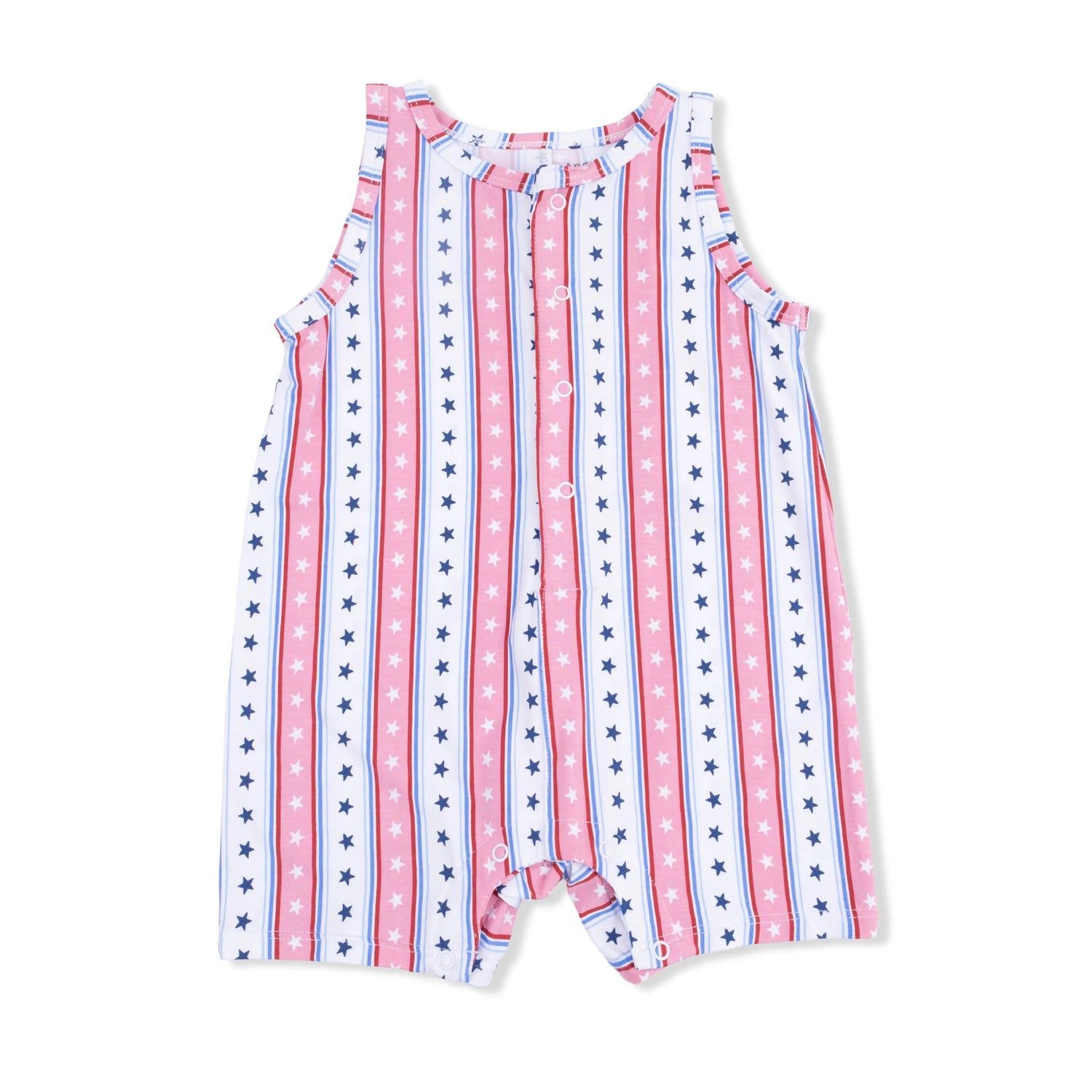 Angel Dear Stars and Stripes - Sleeveless Shortie Romper - 