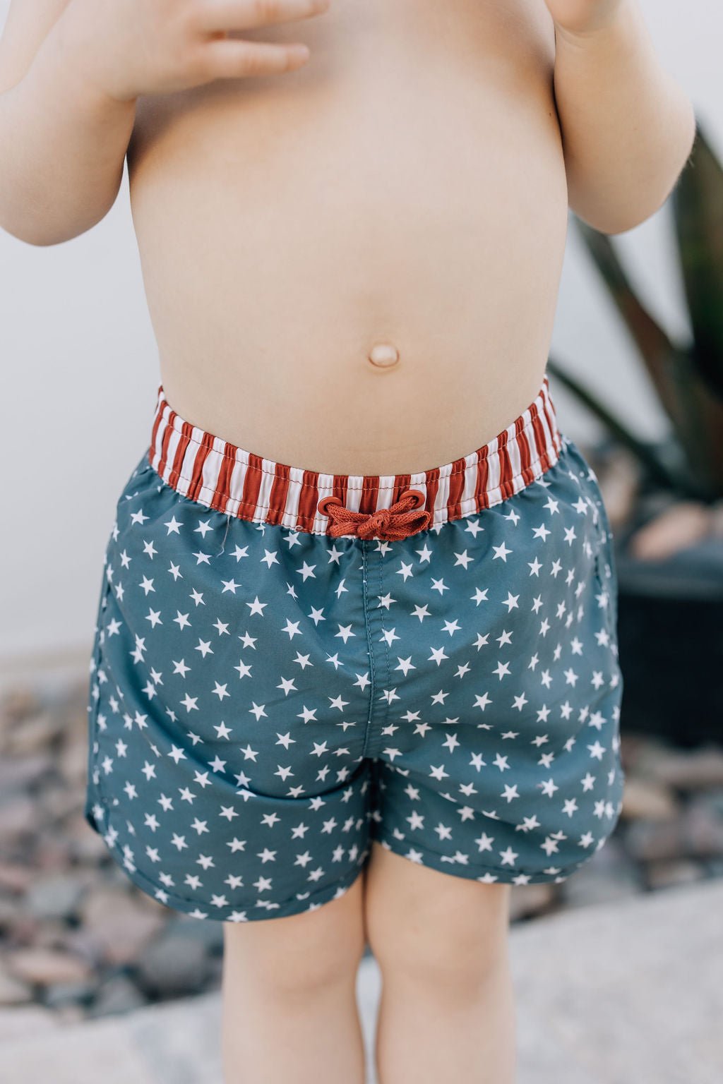 Mebie Baby Stars and Stripes Swim Shorts - 