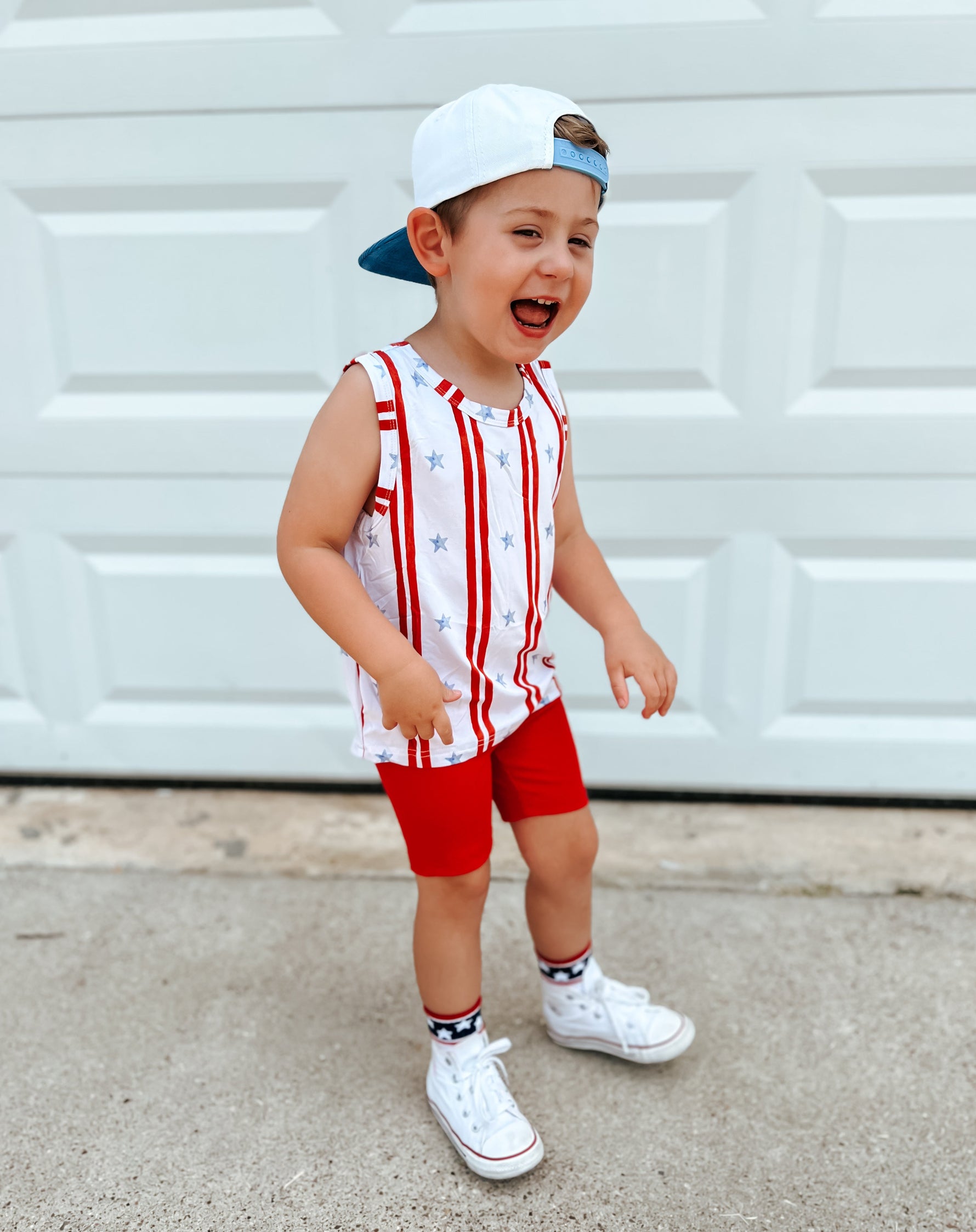 Little Joy Co. Stars & Stripes Bamboo Tank