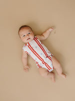 Little Joy Co. Stars & Stripes Henley Bamboo Romper
