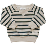 Mebie Baby Stay Cool Striped Crewneck Baby Toddler Long Sleeve Tee - 