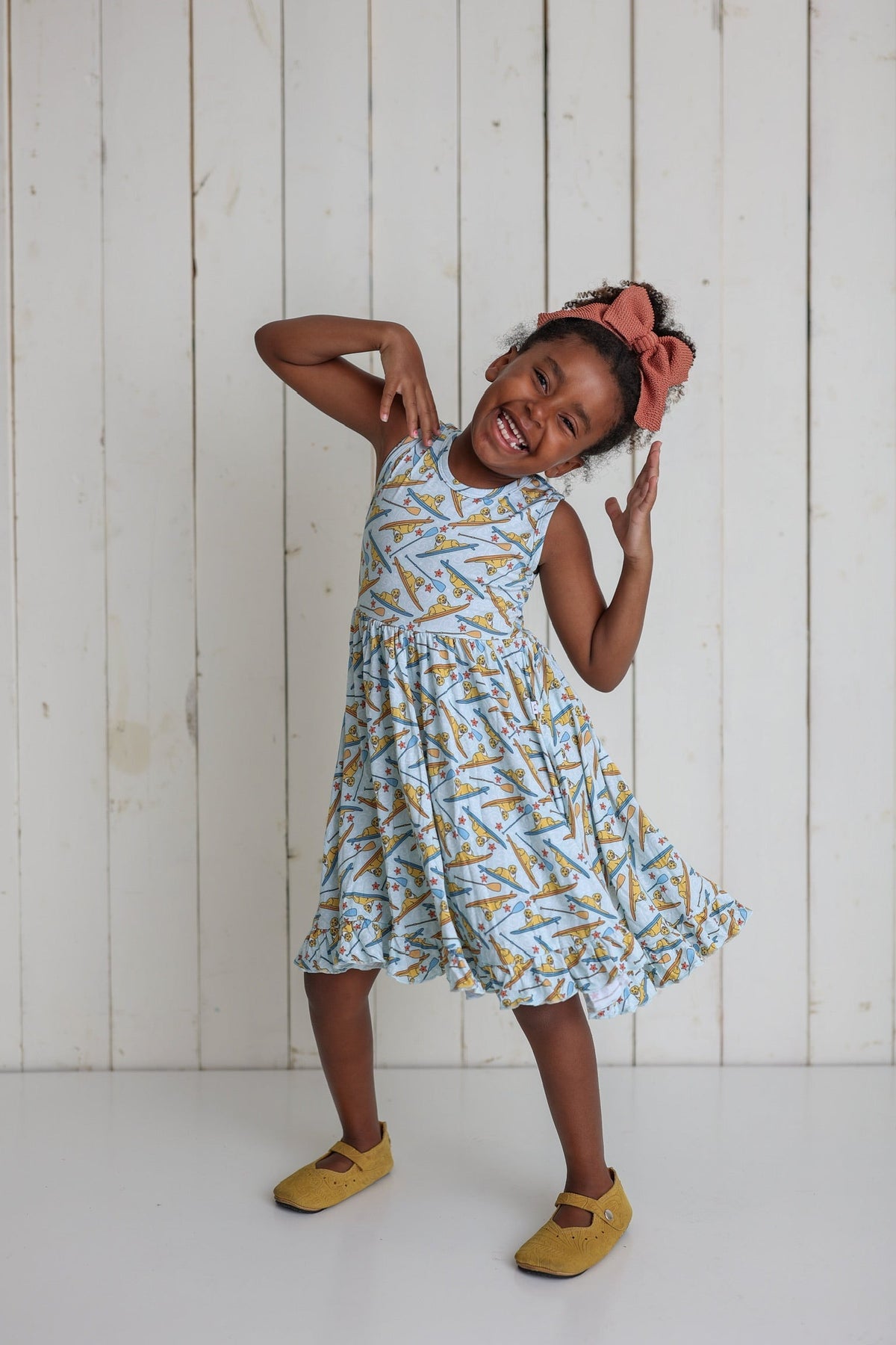 DREAM BIG LITTLE CO STAY GOLDEN DREAM RUFFLE DRESSEveretts Place