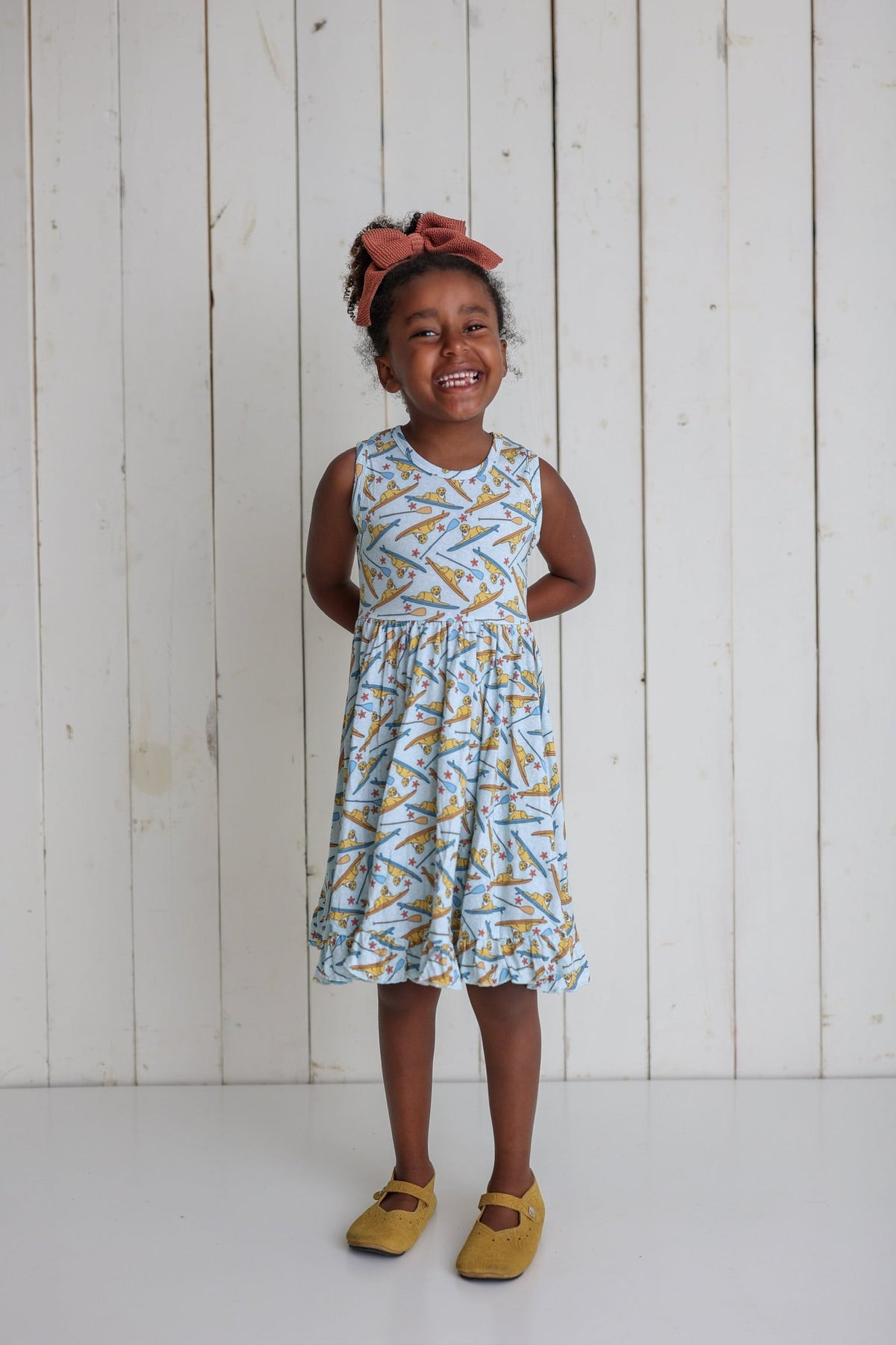 DREAM BIG LITTLE CO STAY GOLDEN DREAM RUFFLE DRESSEveretts Place