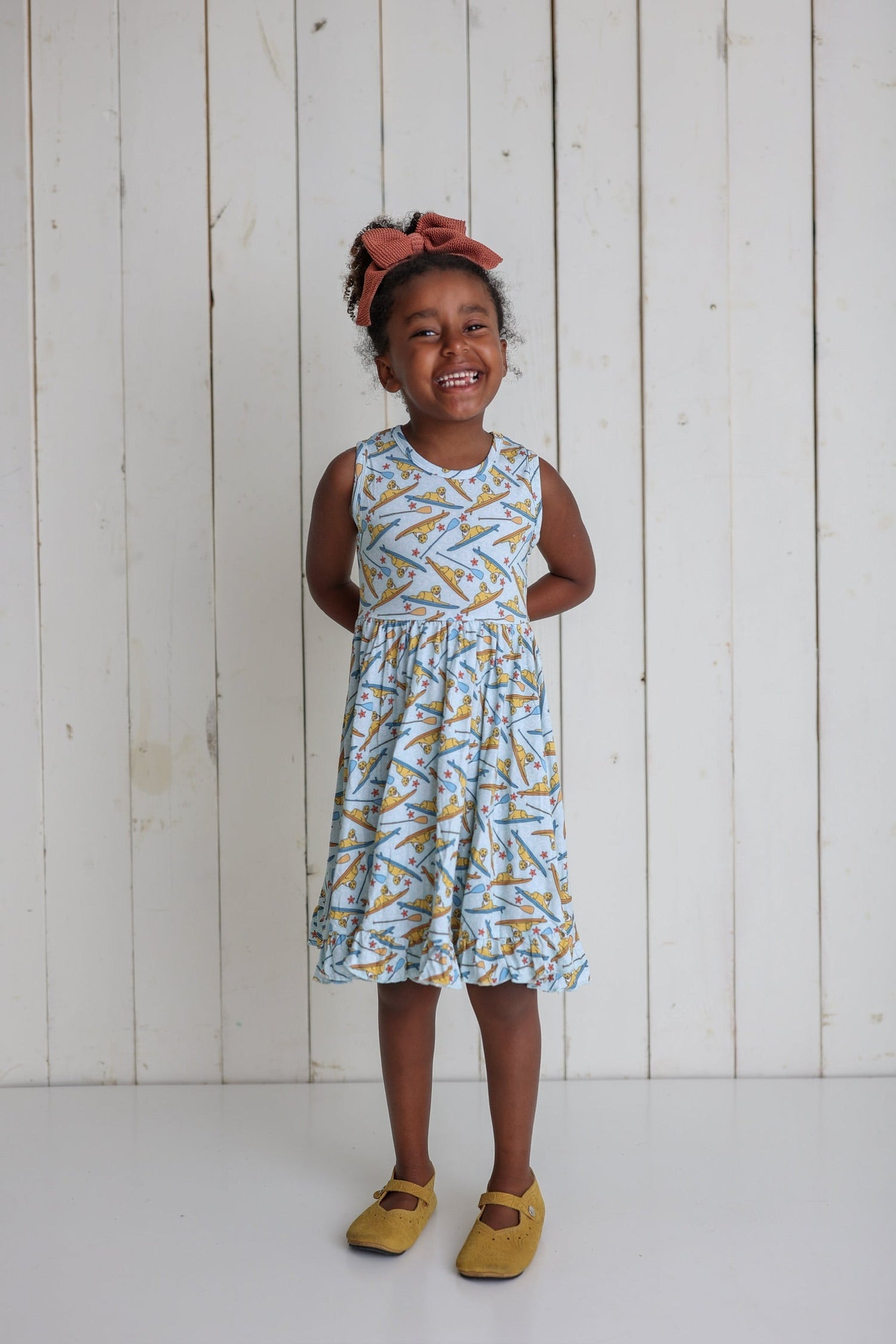 DREAM BIG LITTLE CO STAY GOLDEN DREAM RUFFLE DRESSEveretts Place