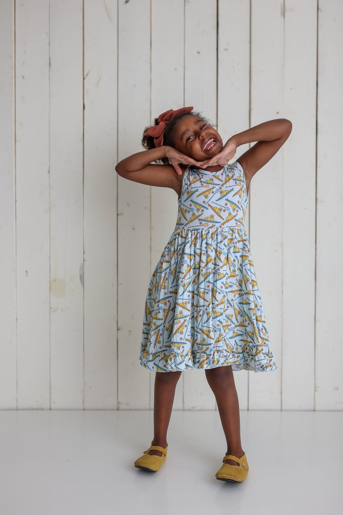 DREAM BIG LITTLE CO STAY GOLDEN DREAM RUFFLE DRESSEveretts Place