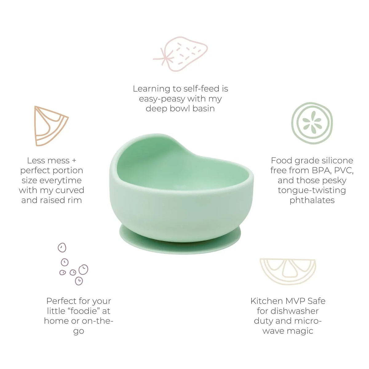 The Baby's Brew Stayful Silicone Bowl - 