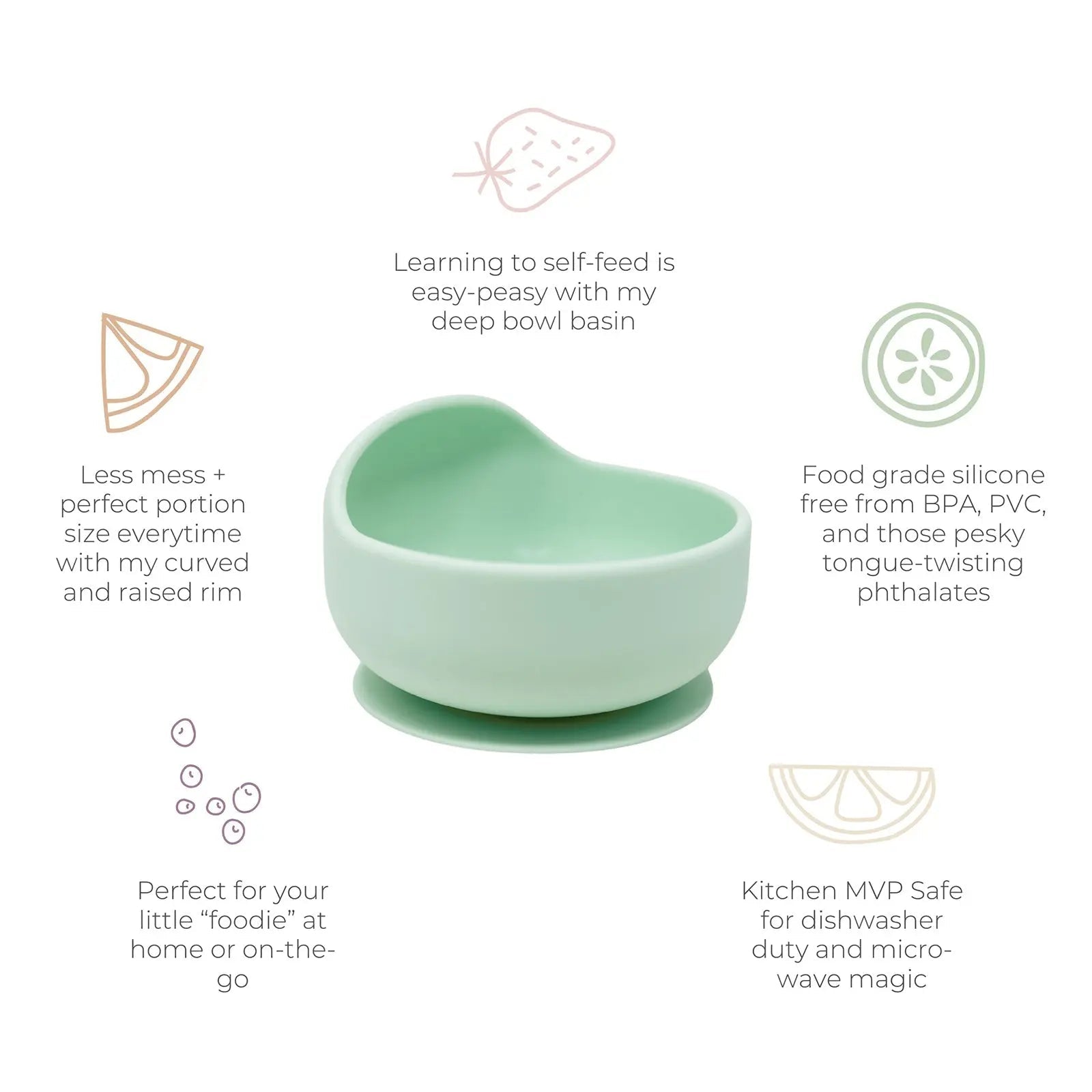 The Baby's Brew Stayful Silicone Bowl - 
