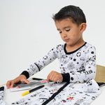 Bam & Stitch Steamboat Willie Bamboo Long Sleeve Pajamas | Vintage Disney Set - 