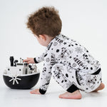 Bam & Stitch Steamboat Willie Bamboo Long Sleeve Pajamas | Vintage Disney Set - 