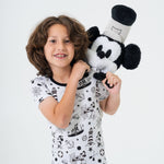 Bam & Stitch Steamboat Willie Bamboo Pajamas | Vintage Disney Short Sleeve Set - 