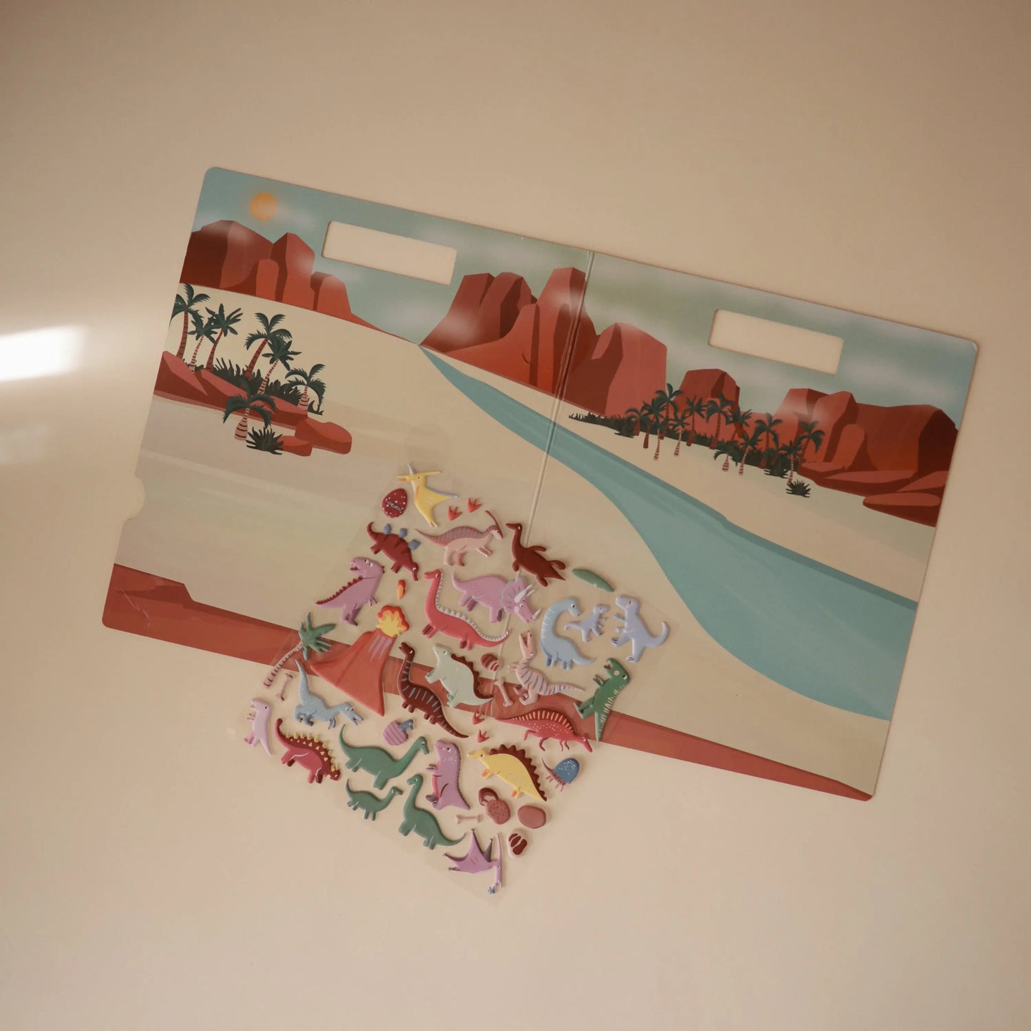 Reusable Dino Sticker Set for Imaginative Play and Storytelling Mushie