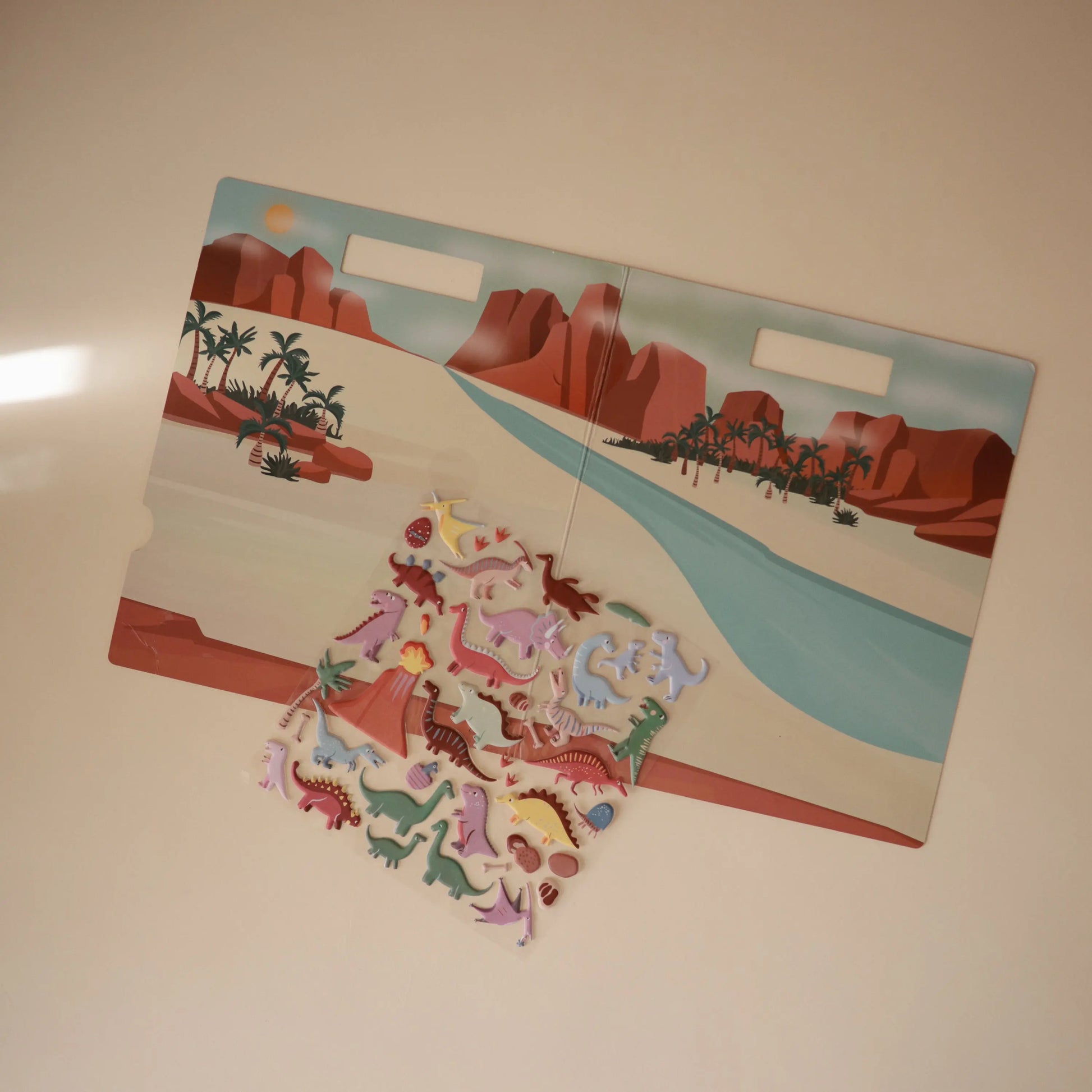 Reusable Dino Sticker Set for Imaginative Play and Storytelling Mushie