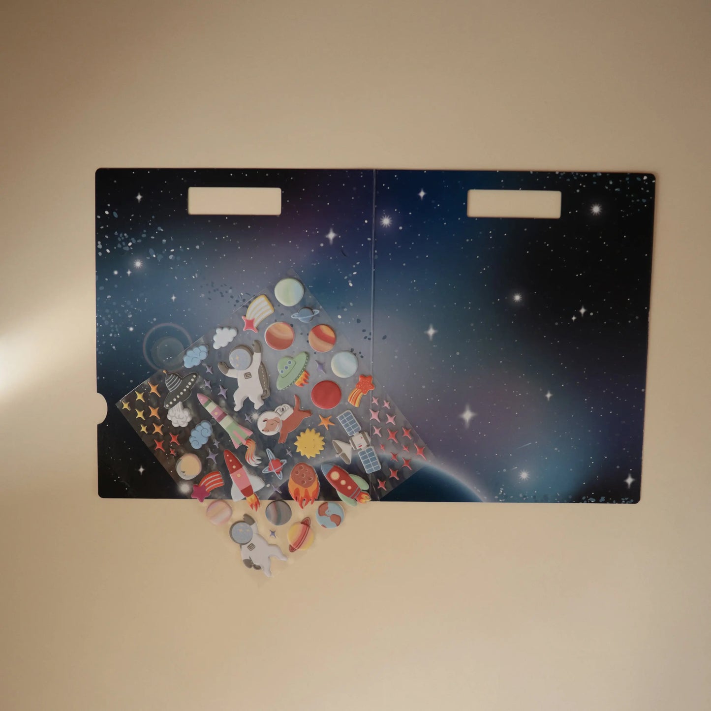 Reusable Space Sticker Set for Imaginative Storytelling and Creative Play Mushie