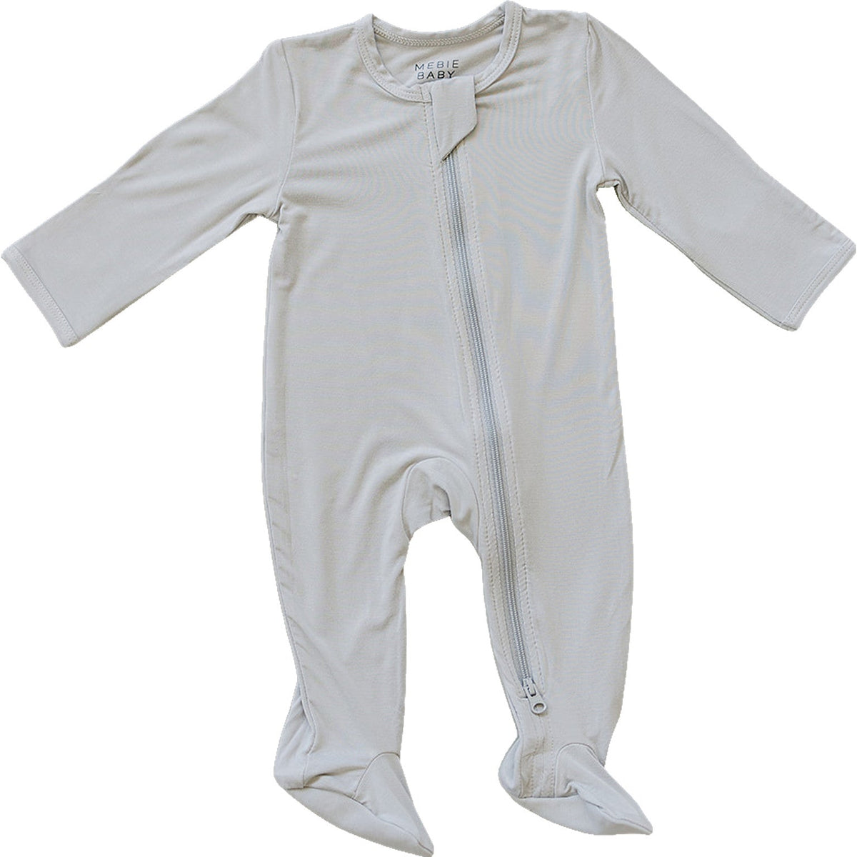 Stone Bamboo Footed Zipper - White, Baby & Toddler Clothing, Clothing | Everetts Place