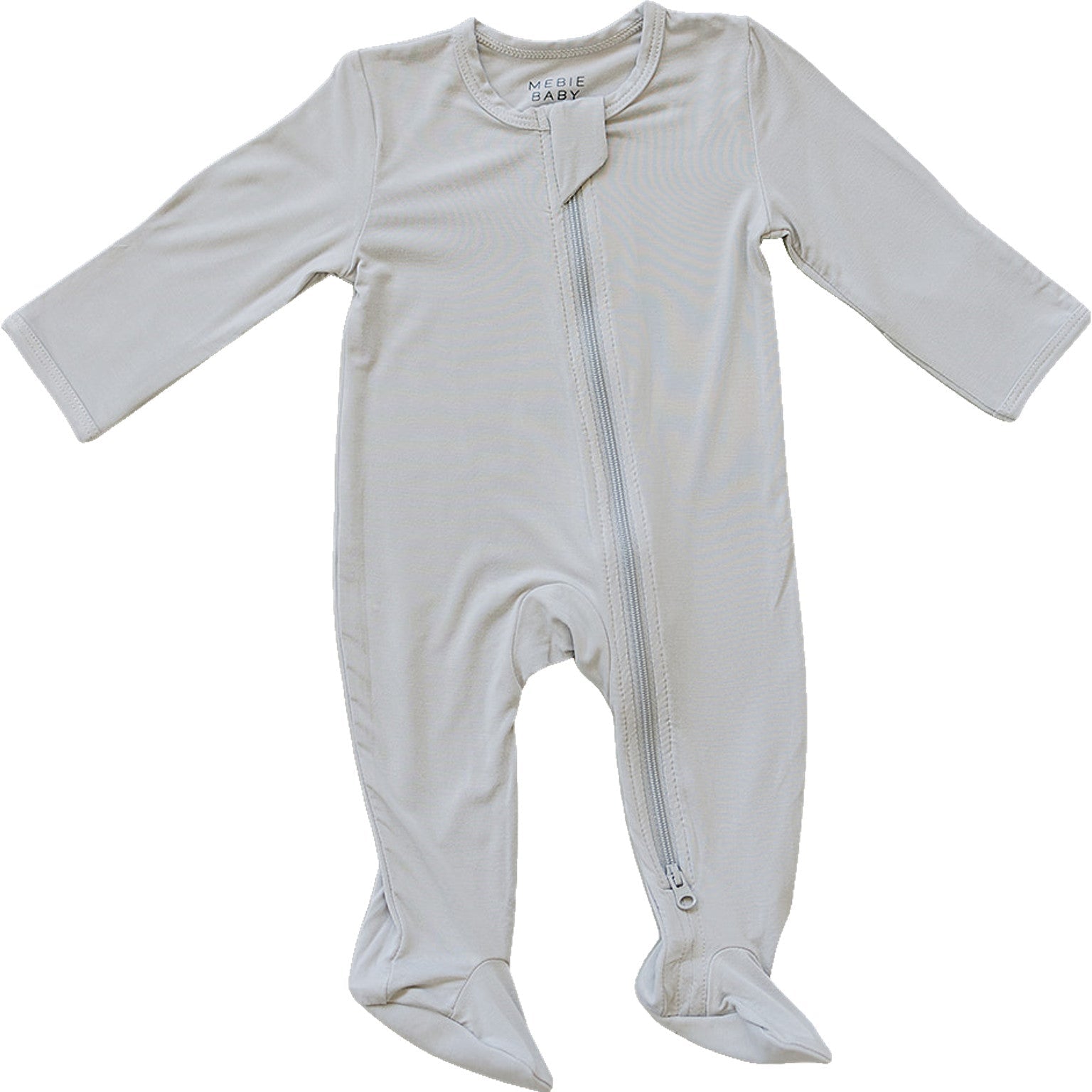 Stone Bamboo Footed Zipper - White, Baby & Toddler Clothing, Clothing | Everetts Place