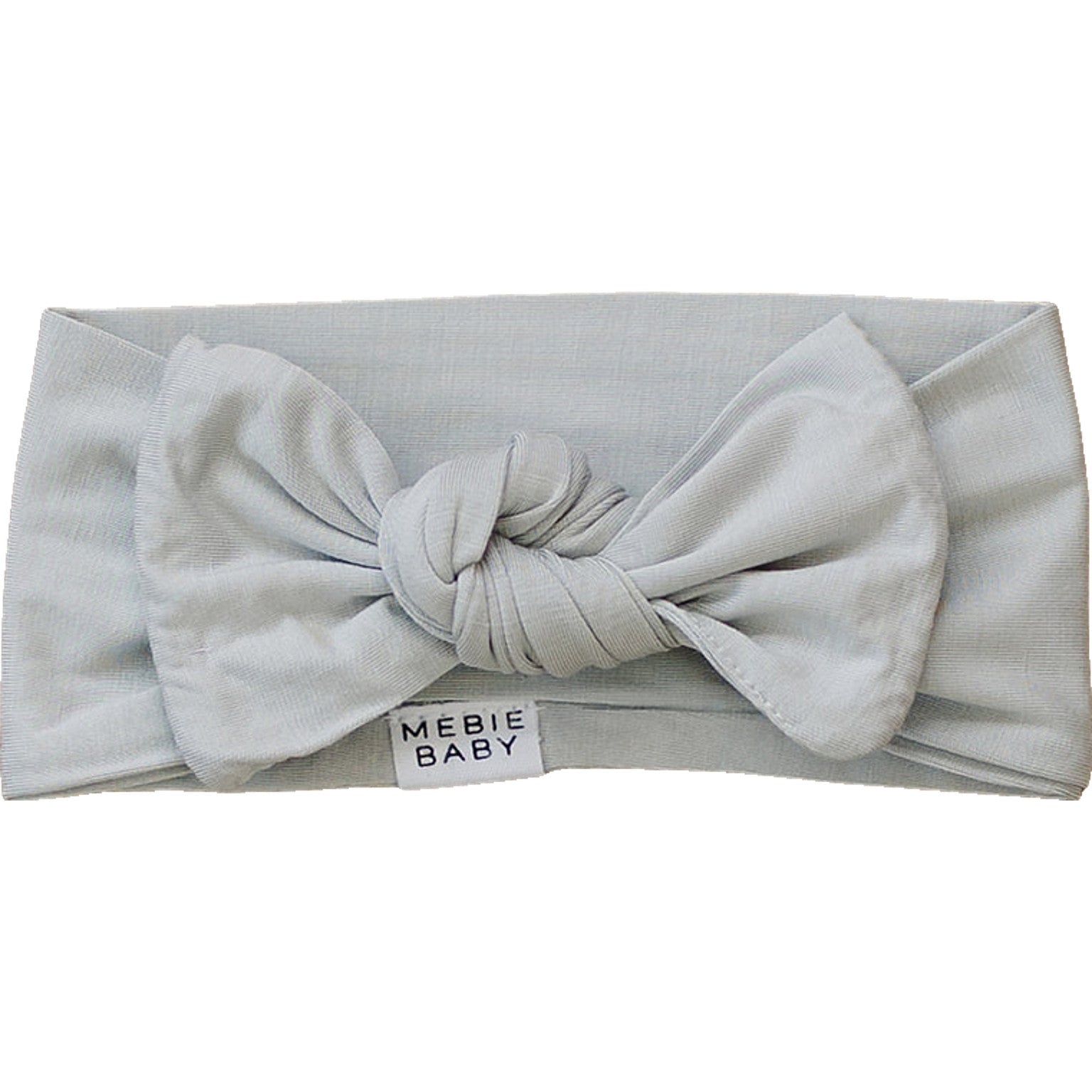 Mebie Baby Stone Bamboo Head Wrap One Size For Newborns Soft Neutral Design - 