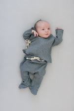 Mebie Baby Stone Bamboo Stretch Crib Sheet - 