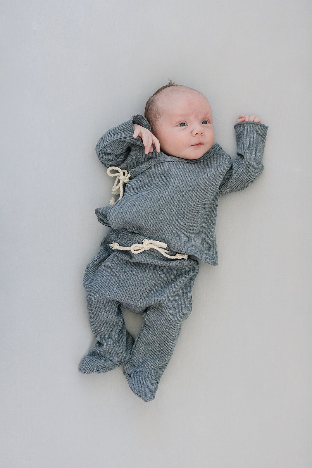 Mebie Baby Stone Bamboo Stretch Crib Sheet - 