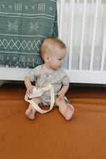 Mebie Baby Stone Bamboo Stretch Crib Sheet - 