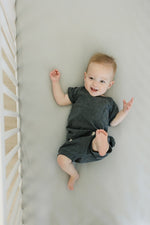 Mebie Baby Stone Bamboo Stretch Crib Sheet - 