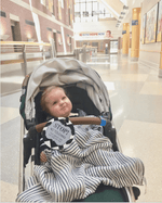 Three Little Tots Stop No Touching Boy Car Seat Sign Tag - 