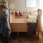 Mushie Storage Pocket for Baby Essentials with Adjustable Ribbon Ties - Everetts Place Boutique - 