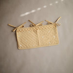 Mushie Storage Pocket for Baby Essentials with Adjustable Ribbon Ties - Everetts Place Boutique - 