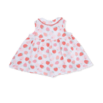Angel Dear Strawberry Bliss - Jill Dress with Bloomer & Bow on Headband Set - 