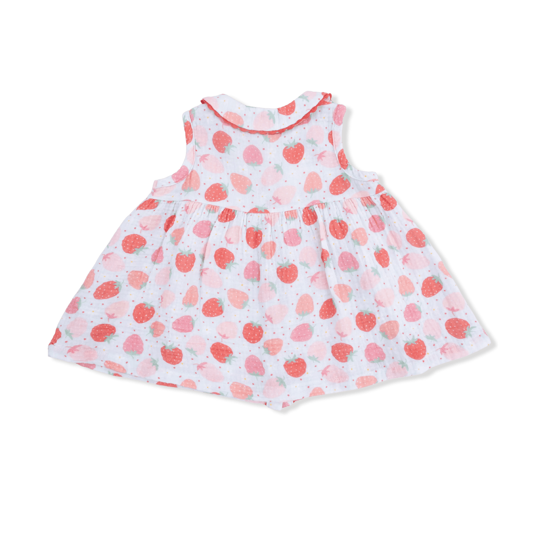 Angel Dear Strawberry Bliss - Jill Dress with Bloomer & Bow on Headband Set - 