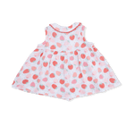 Angel Dear Strawberry Bliss - Jill Dress with Bloomer & Large Bow - 