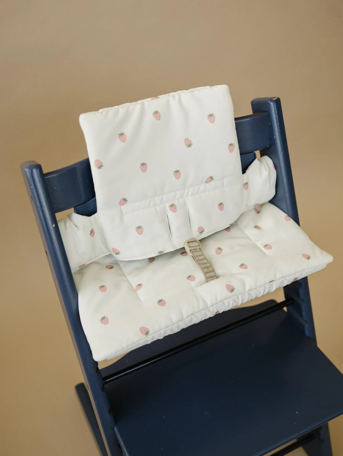 Little Joy Co. Strawberry Cushion for the Stokke Tripp Trapp Highchair - Wipeable Cover - Baby Highchair Accessories -