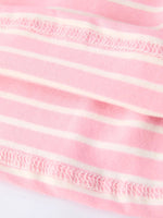 Rylee Faith Designs Strawberry Embroidery Pink Stripe Girl Smocked Dress - 