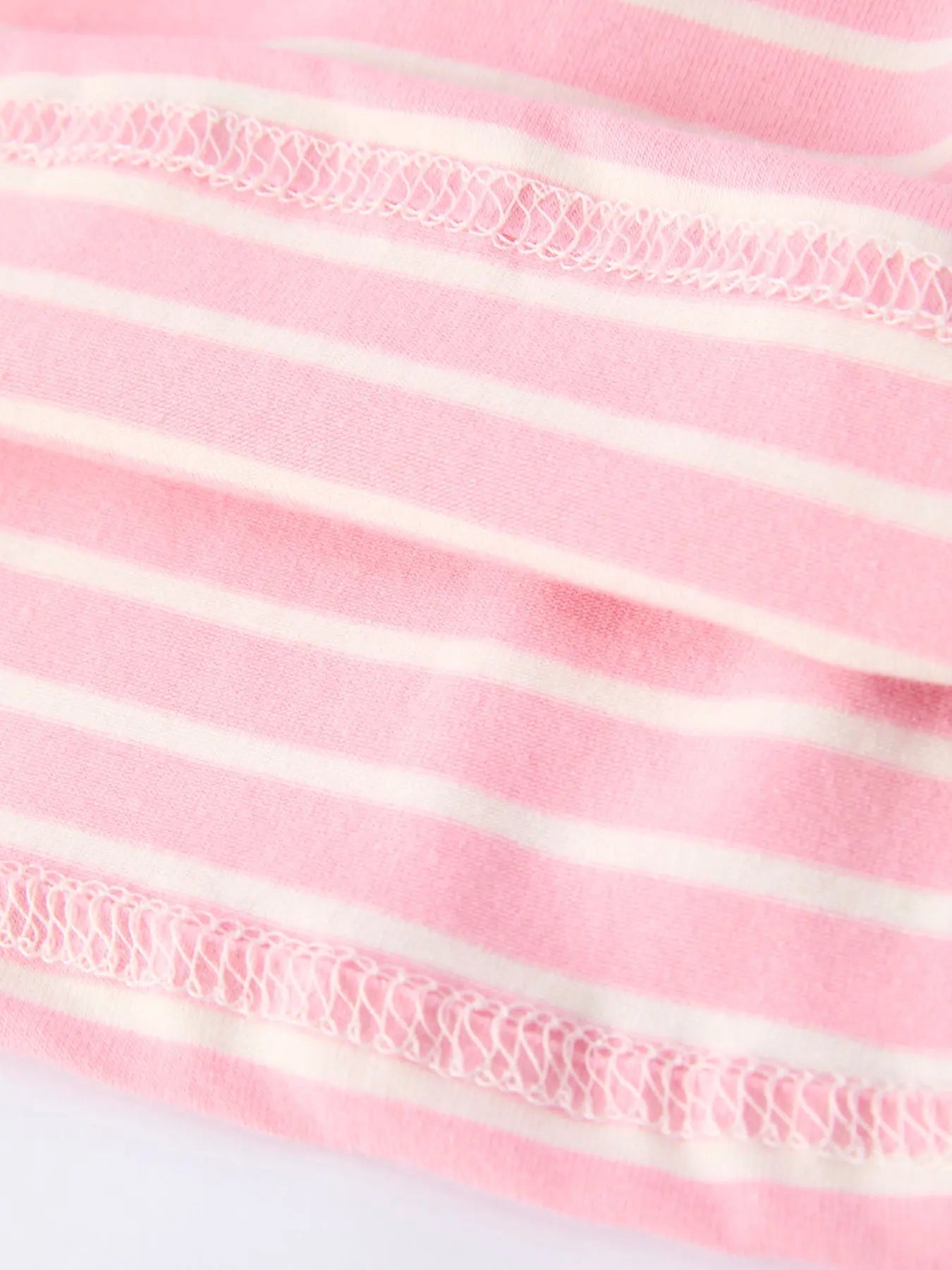 Rylee Faith Designs Strawberry Embroidery Pink Stripe Girl Smocked Dress - 