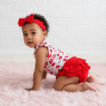 Bestaroo Strawberry Fields Ruffle Bloomer Set - 