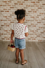 Mebie Baby Strawberry Quilted VestEveretts Place