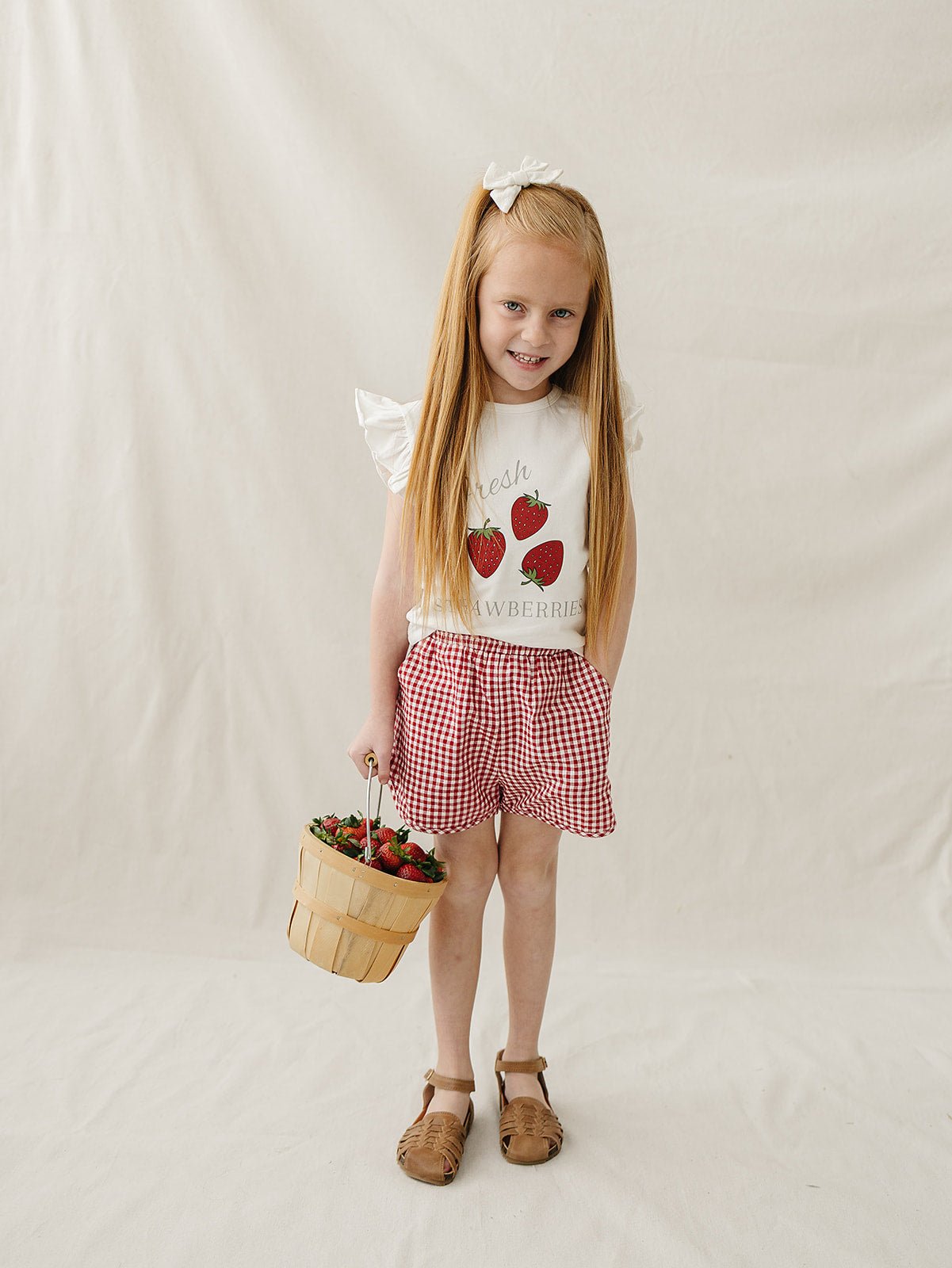 Mebie Baby Strawberry Ruffle Tee - 