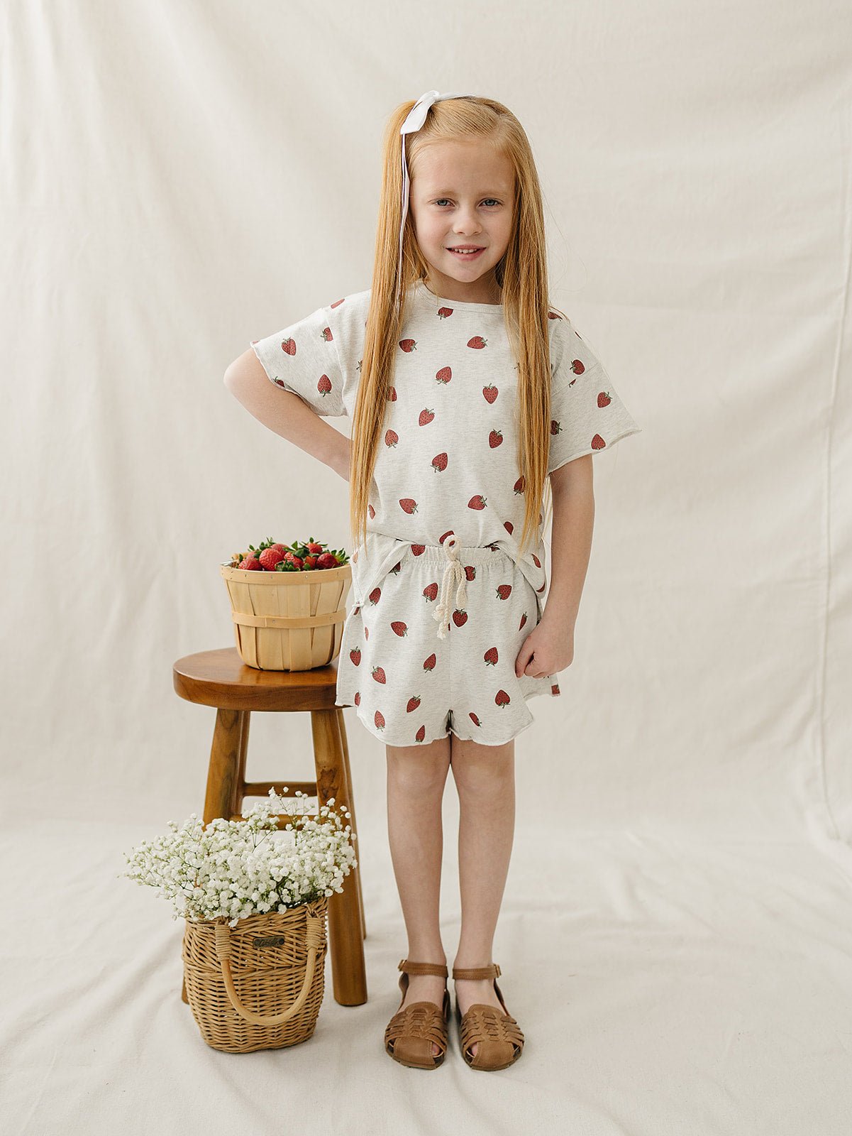 Mebie Baby Strawberry Short Set - 