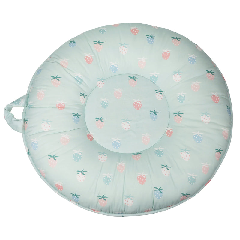 Rosie Berry Strawberry Floor Cushion Goosewaddle® | Newborn Baby Blankets Toys Teethers Bibs & More