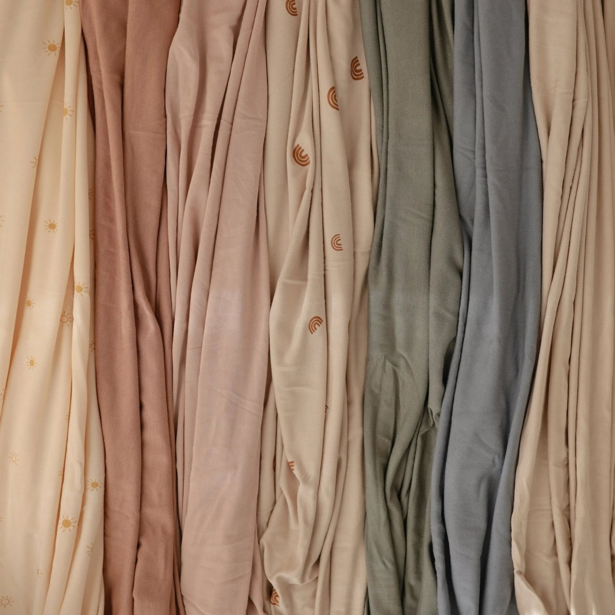 Mushie Stretchy Baby Swaddle Blanket Soft Breathable Comfort Wrap - Everetts Place Boutique - 