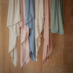 Mushie Stretchy Baby Swaddle Blanket Soft Breathable Comfort Wrap - Everetts Place Boutique - 