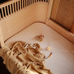 Mushie Stretchy Mini Crib Sheet Made with Organic Cotton Soft and Breathable Perfect Fit - 