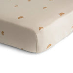 Mushie Stretchy Mini Crib Sheet Made with Organic Cotton Soft and Breathable Perfect Fit - 