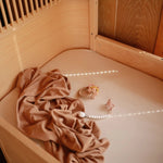 Mushie Stretchy Mini Crib Sheet Made with Organic Cotton Soft and Breathable Perfect Fit - 