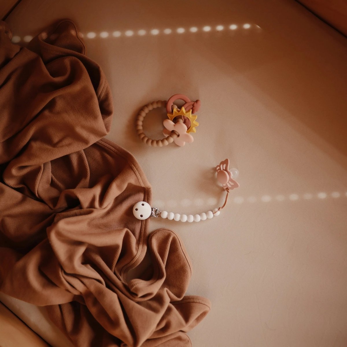 Mushie Stretchy Mini Crib Sheet Made with Organic Cotton Soft and Breathable Perfect Fit - 