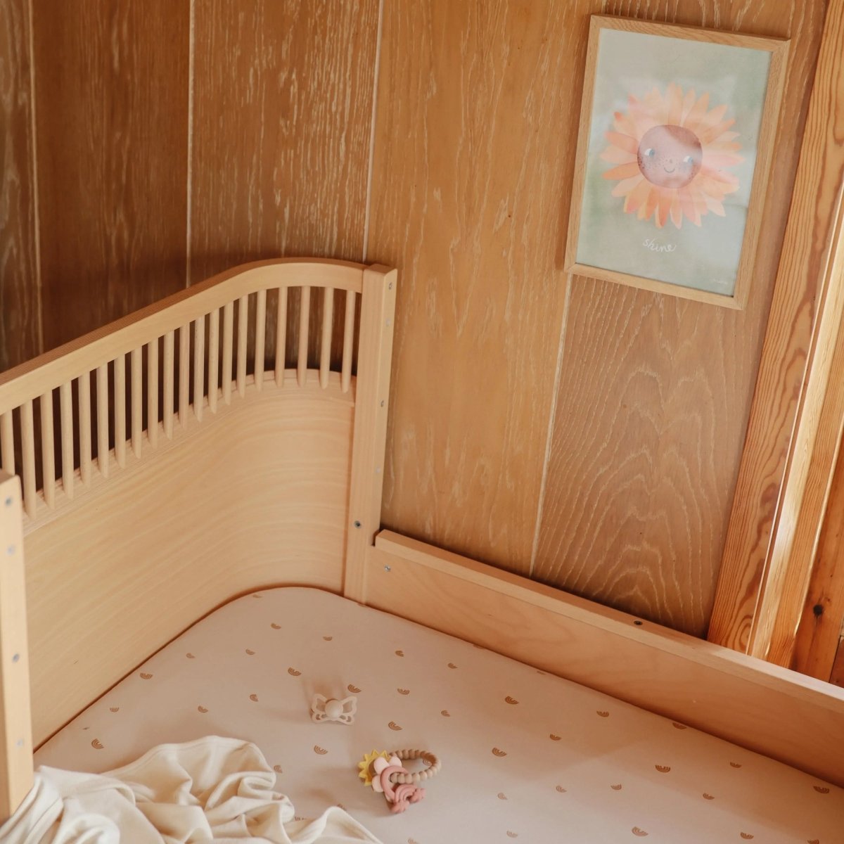 Mushie Stretchy Mini Crib Sheet Made with Organic Cotton Soft and Breathable Perfect Fit - 