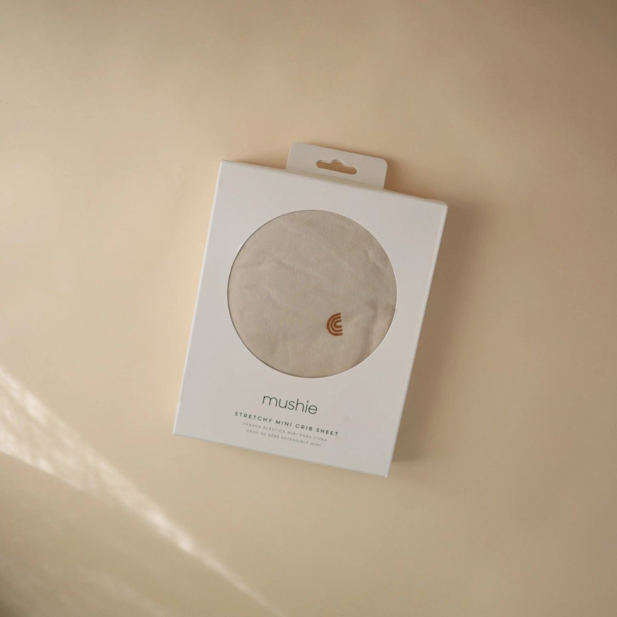 Mushie Stretchy Mini Crib Sheet Made with Organic Cotton Soft and Breathable Perfect Fit - 