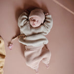 Mushie Stretchy Mini Crib Sheet Made with Organic Cotton Soft and Breathable Perfect Fit - 